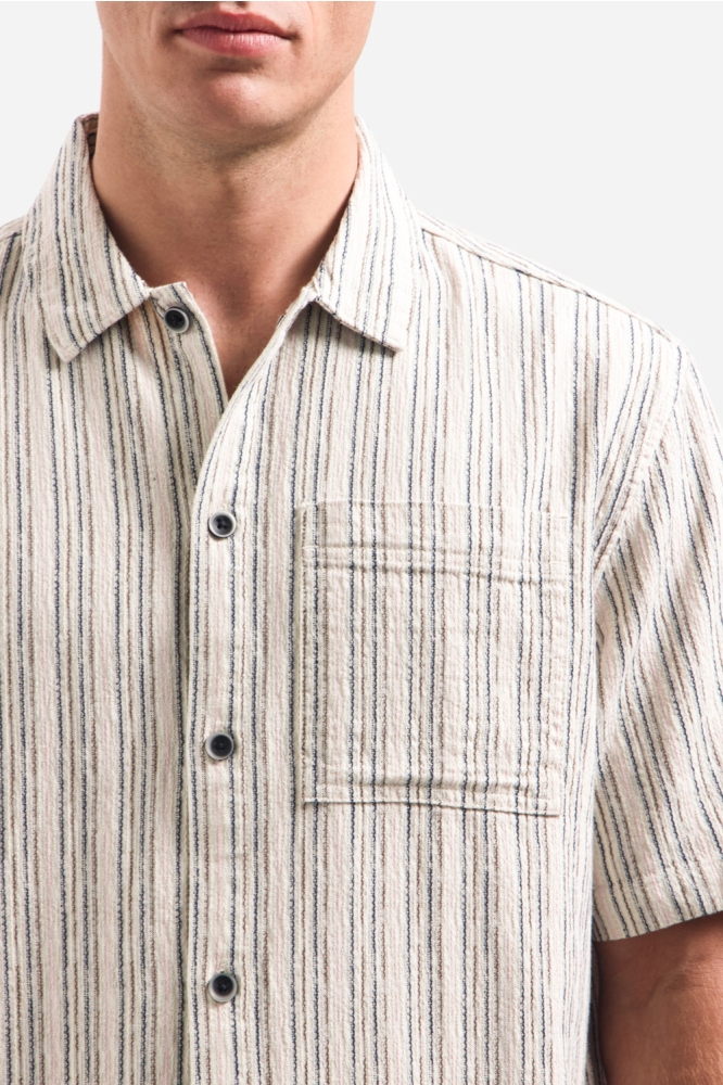 NO-EXCESS beige heren overhemd | Close up