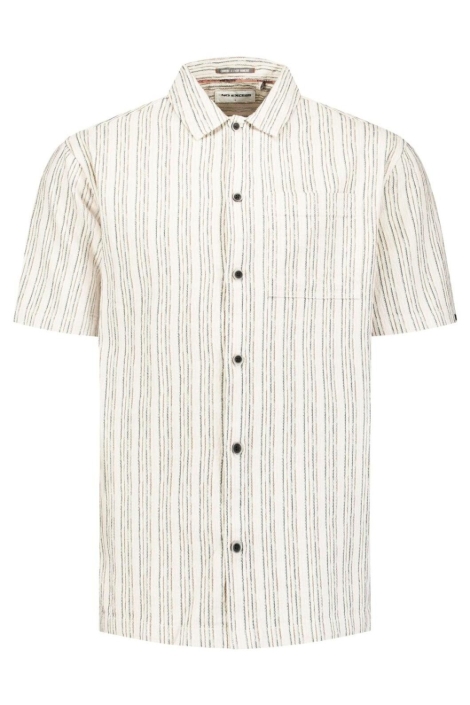 NO-EXCESS beige heren overhemd | Vooraanzicht