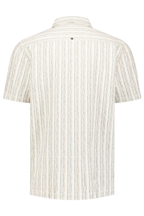 NO-EXCESS beige heren overhemd | Achteraanzicht