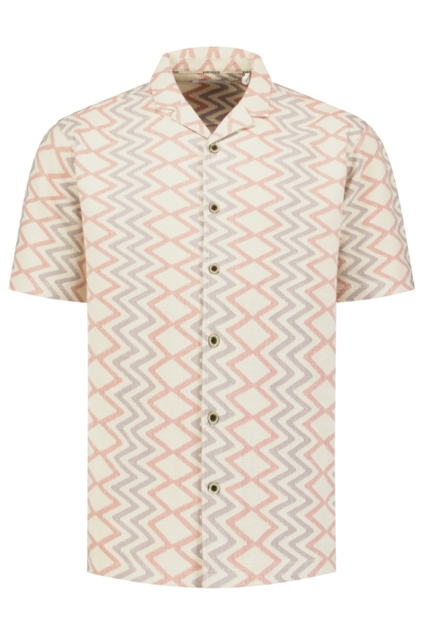 NO-EXCESS roze heren overhemd | Vooraanzicht