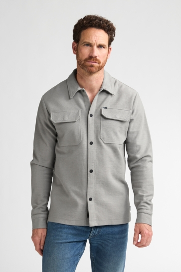 Petrol Industries men shirt long sleeve uni Grijs
