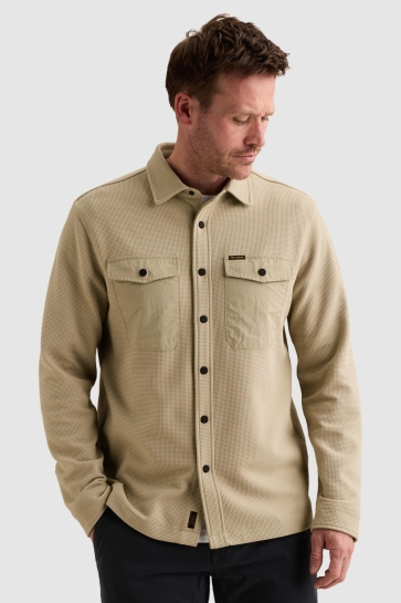 PME legend Overhemd CARGO OVERSHIRT MET WAFELSTRUCTUUR PSI2610288 6412