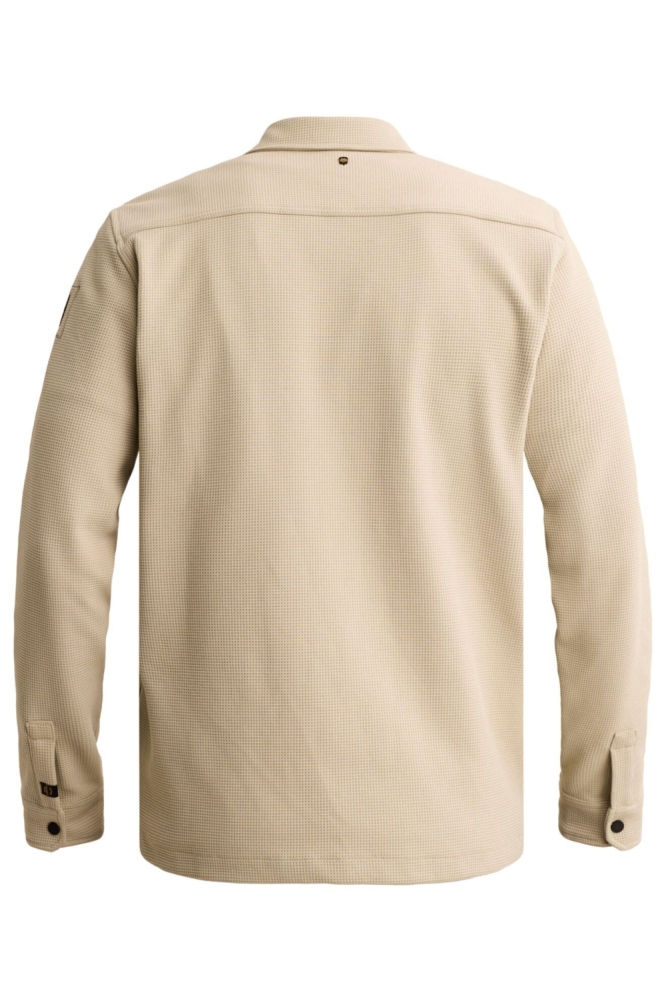 PME legend beige heren overhemd | Achteraanzicht