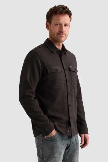 PME legend Overhemd CARGO OVERSHIRT MET WAFELSTRUCTUUR PSI2610288 9140