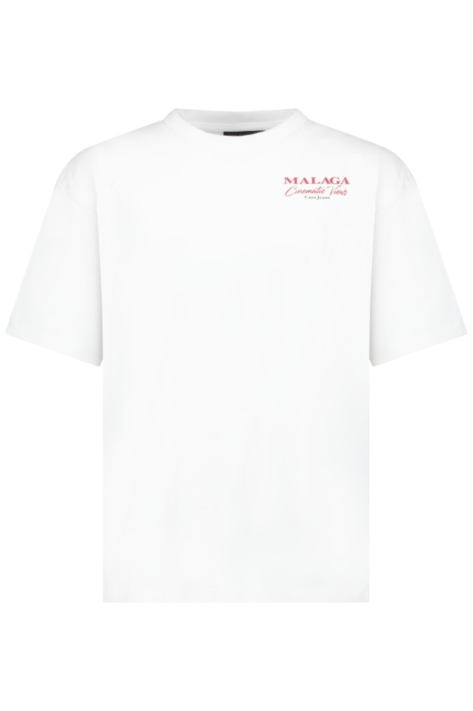 Cars witte heren t-shirt | Vooraanzicht