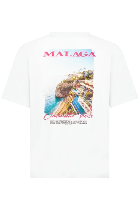 Cars witte heren t-shirt | Achteraanzicht