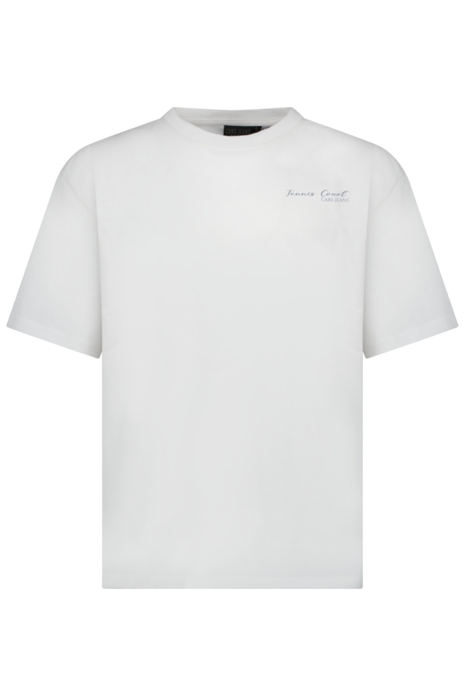 Cars witte heren t-shirt | Vooraanzicht