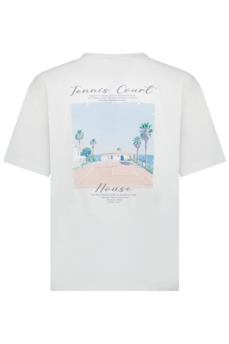 Cars witte heren t-shirt | Achteraanzicht