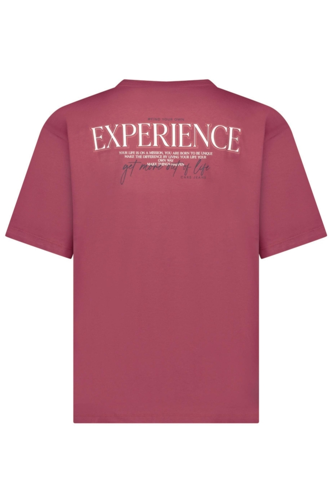 Cars bordeaux heren t-shirt | Achteraanzicht