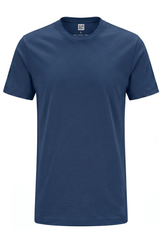 Alan Red blauwe heren t-shirt | Vooraanzicht