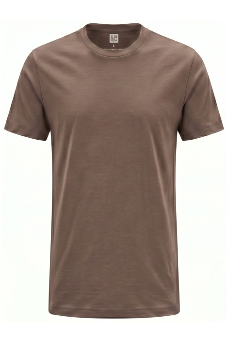 Alan Red bruine heren t-shirt | Vooraanzicht