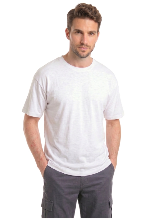Alan Red witte heren t-shirt | Model vooraanzicht