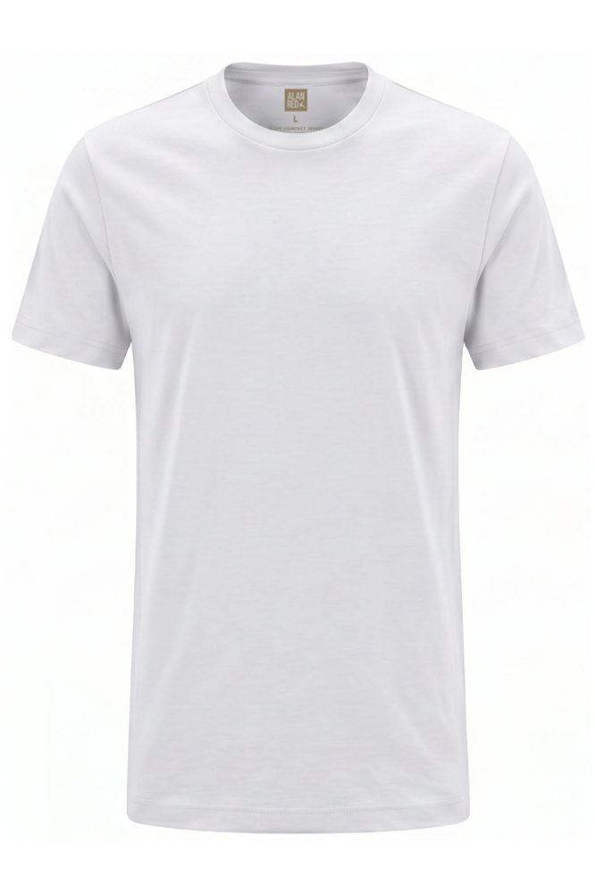 Alan Red witte heren t-shirt | Vooraanzicht