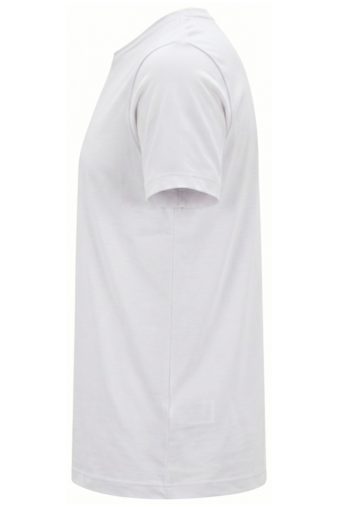 Alan Red witte heren t-shirt | Zijaanzicht