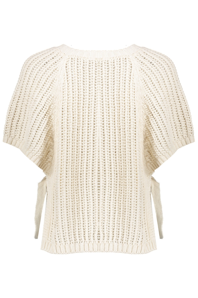 Geisha beige dames trui | Achteraanzicht