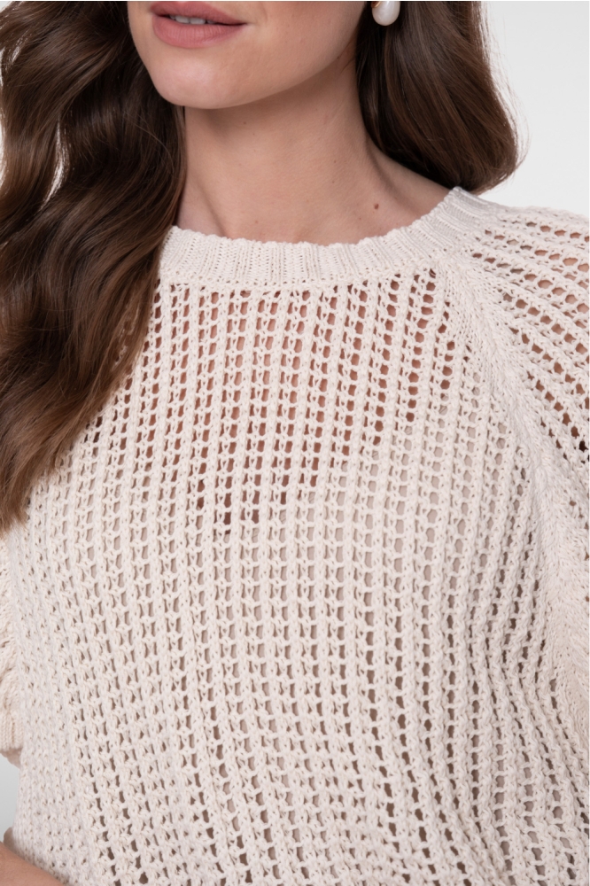 Geisha beige dames trui | Kleurstaal