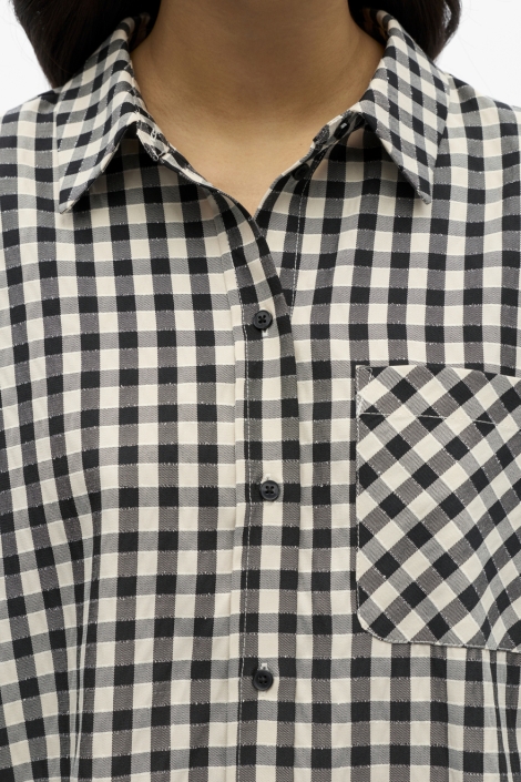 Object beige dames blouse | Close up