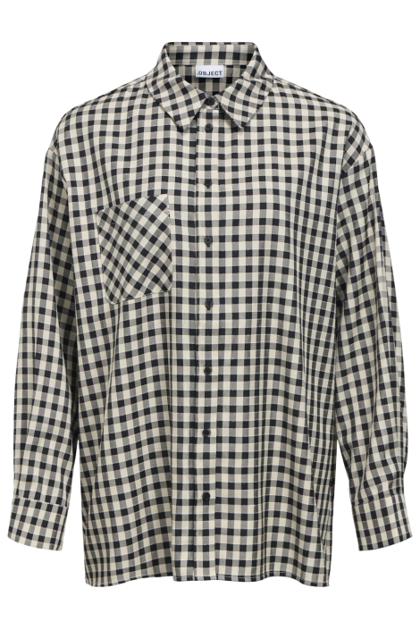 Object beige dames blouse | Vooraanzicht