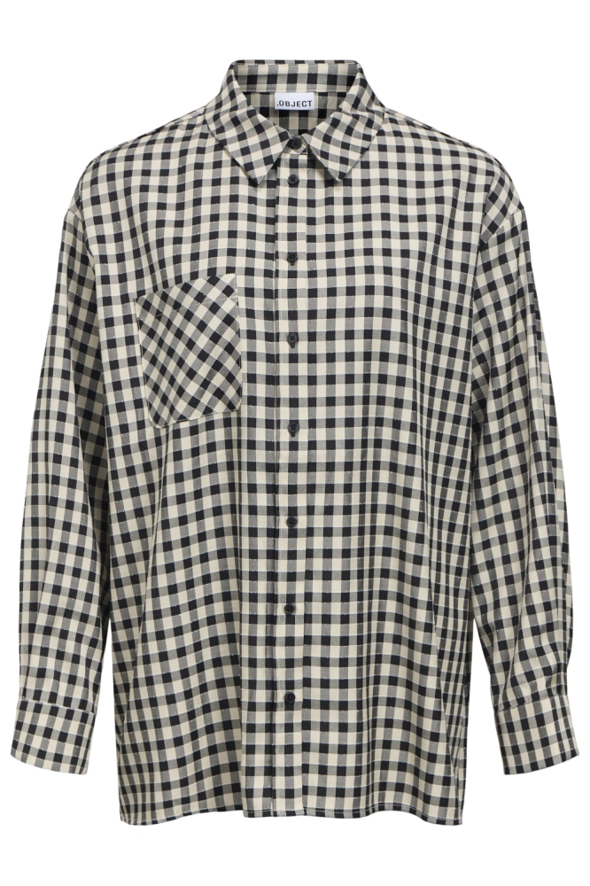 Object beige dames blouse | Vooraanzicht