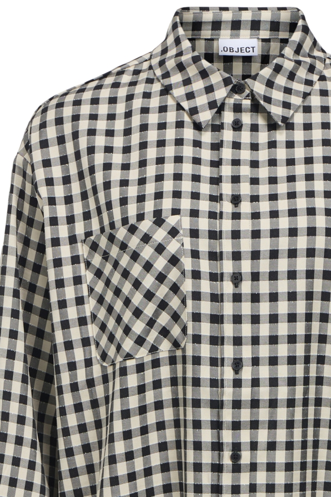 Object beige dames blouse | Close up