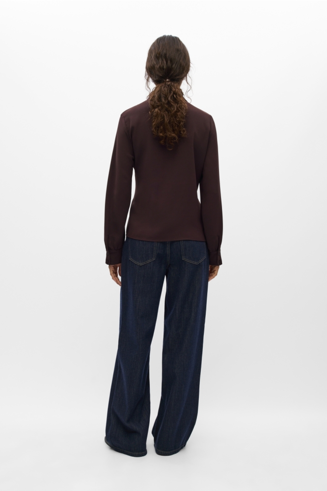 Object bordeaux dames blouse | Model