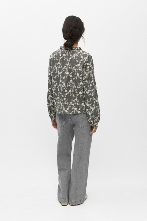 Object grijze dames blouse | Model