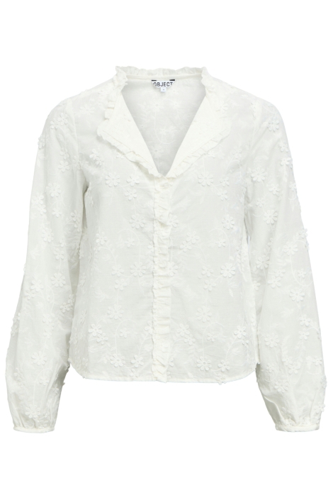 Object witte dames blouse | Vooraanzicht