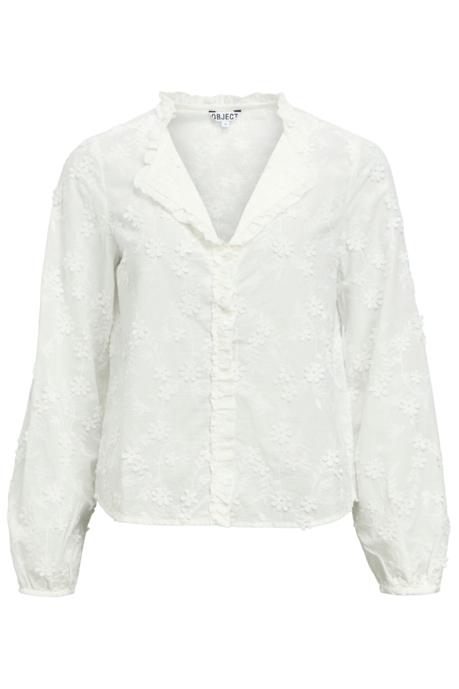 Object witte dames blouse | Vooraanzicht