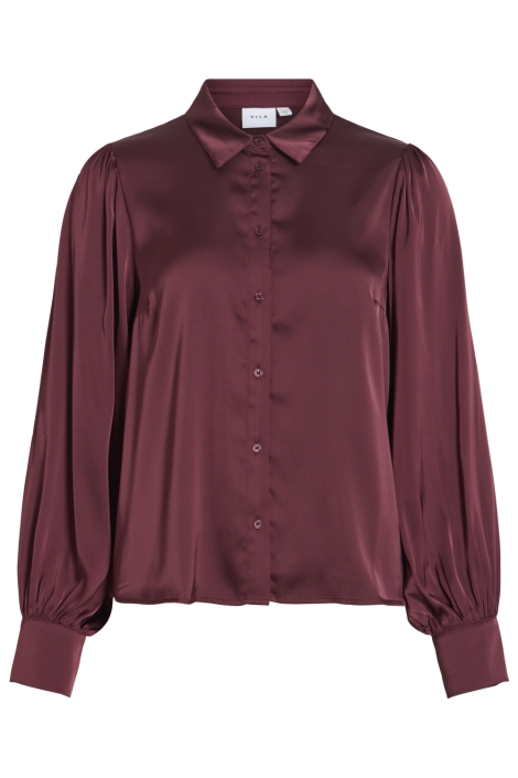 Vila bordeaux dames blouse | Vooraanzicht