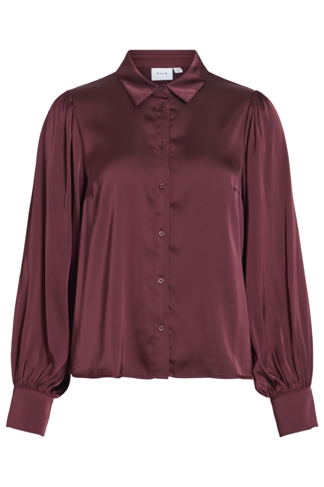 Vila bordeaux dames blouse | Vooraanzicht