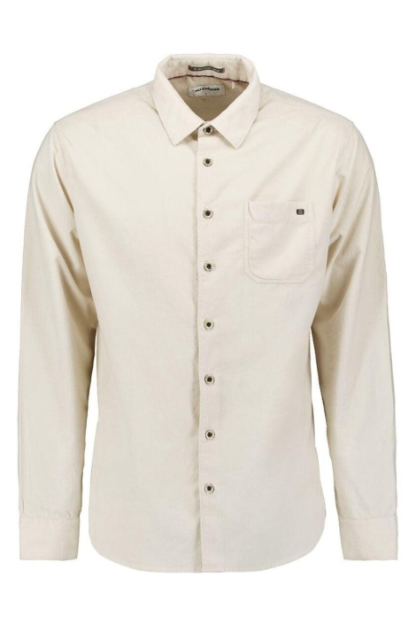 NO-EXCESS beige heren overhemd | Vooraanzicht