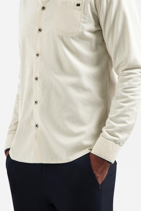 NO-EXCESS beige heren overhemd | Close up