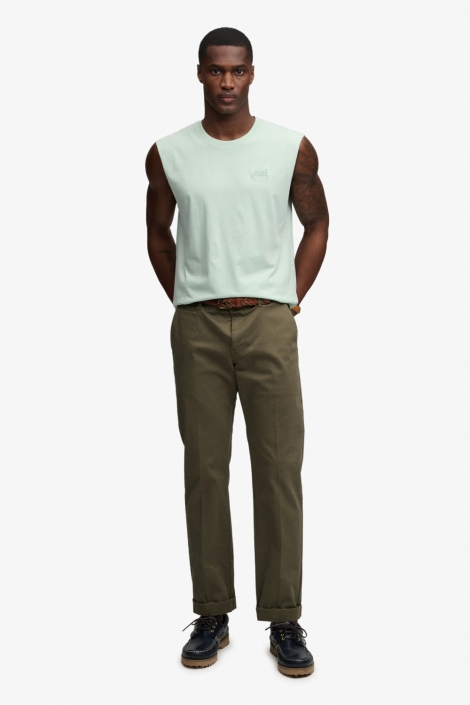 Superdry groene heren t-shirt | Model