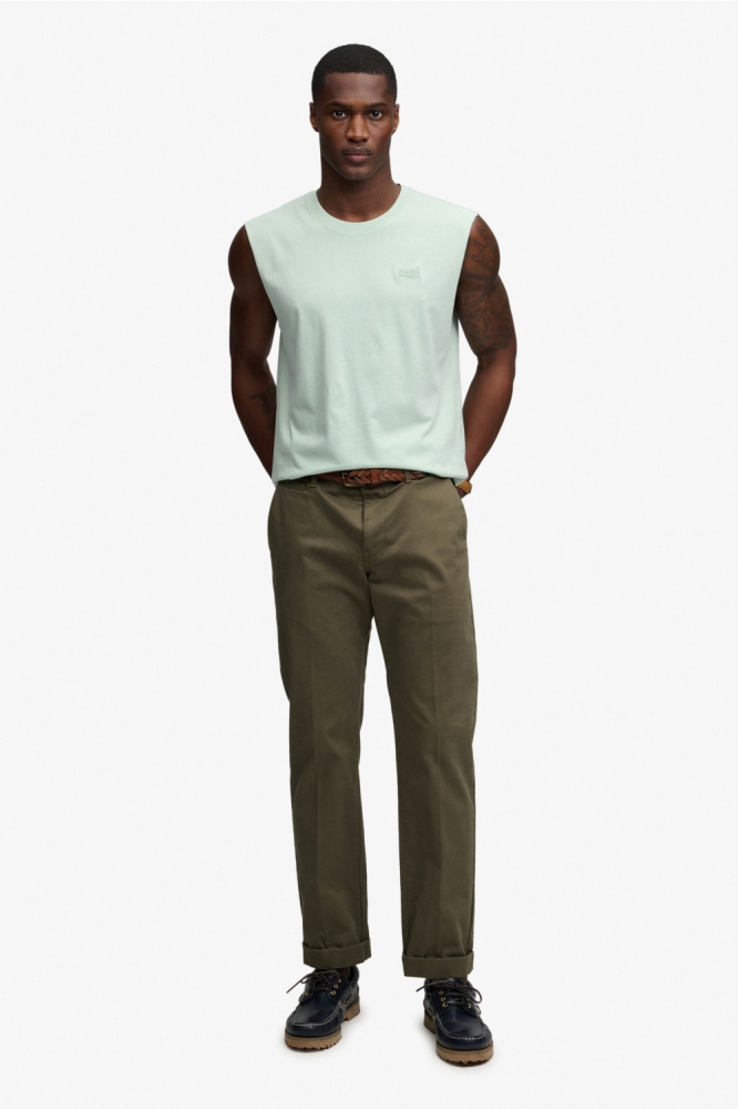 Superdry groene heren t-shirt | Model
