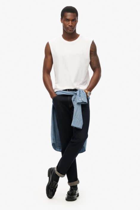 Superdry witte heren t-shirt | Model