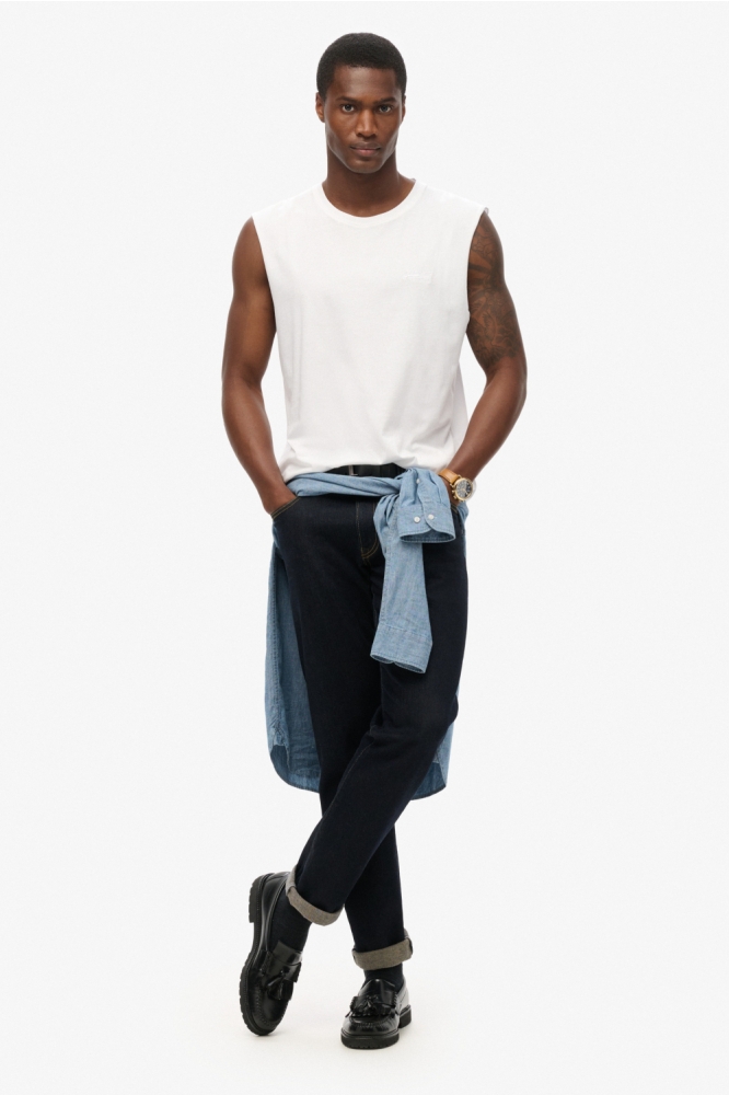 Superdry witte heren t-shirt | Model