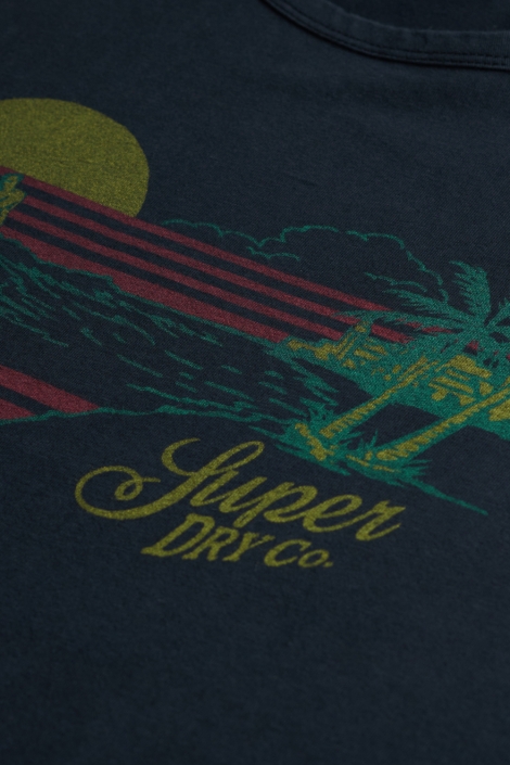Superdry blauwe heren t-shirt | Kleurstaal