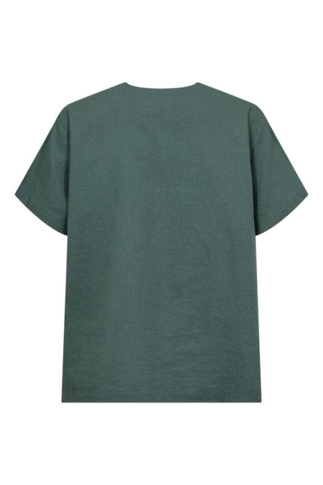 Freequent groene dames blouse | Achteraanzicht