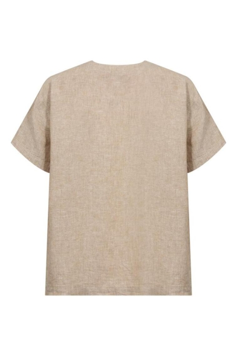 Freequent zand dames blouse | Achteraanzicht