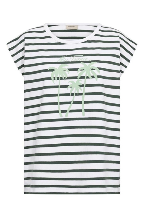 Freequent witte dames t-shirt | Vooraanzicht
