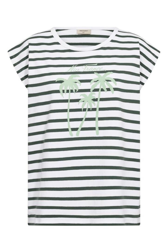 Freequent witte dames t-shirt | Vooraanzicht