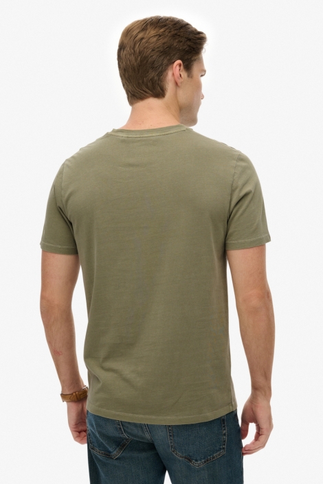 Superdry groene heren t-shirt | Model achteraanzicht