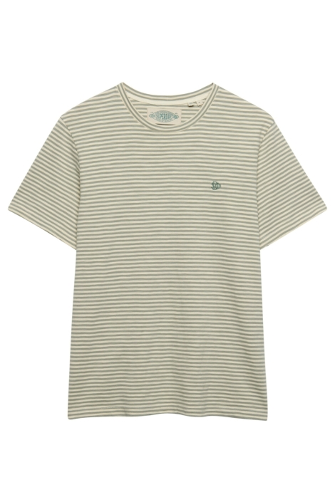 Superdry beige heren t-shirt | Vooraanzicht