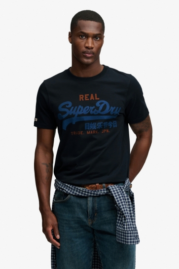 Superdry T-shirt VL CLASSIC TEE M1012451A ECLIPSE NAVY