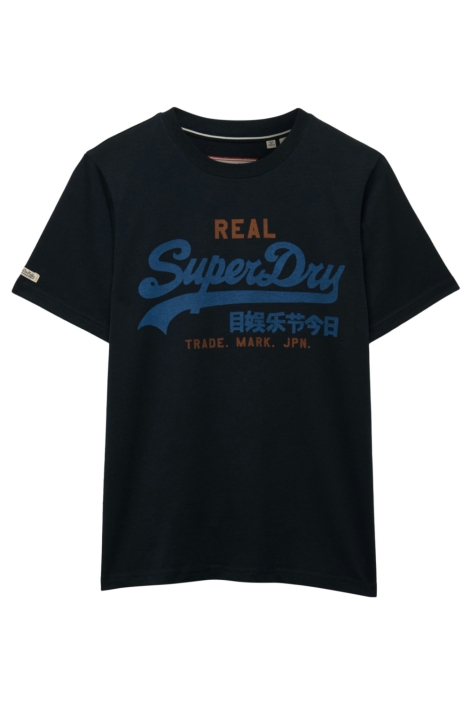 Superdry blauwe heren t-shirt | Vooraanzicht