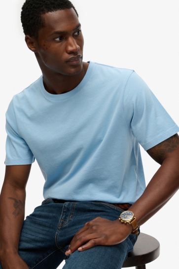 Superdry T-shirt CLASSIC ESSENTIAL TEE M1012226A SEAFOAM BLUE