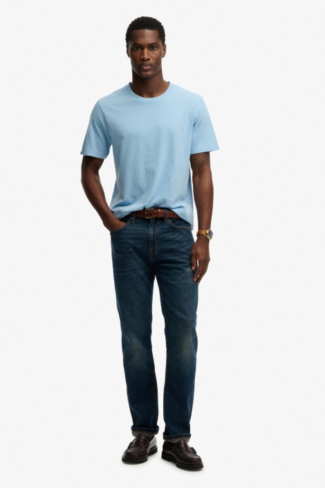 Superdry blauwe heren t-shirt | Model