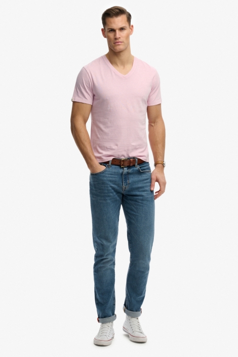 Superdry roze heren t-shirt | Model