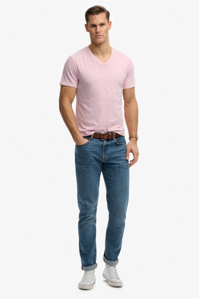 Superdry roze heren t-shirt | Model