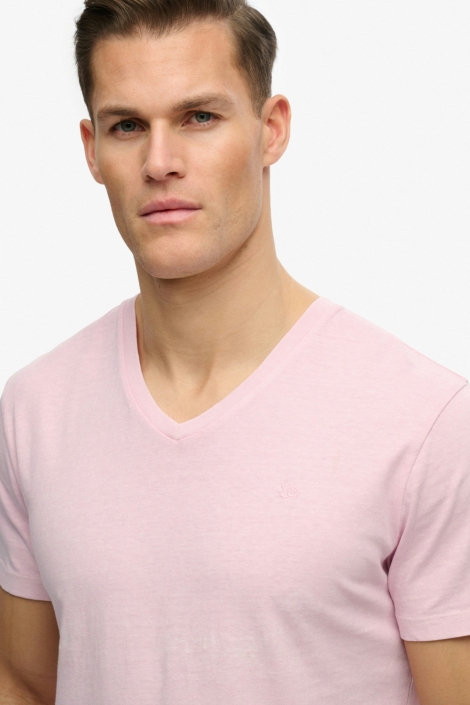 Superdry roze heren t-shirt | Close up